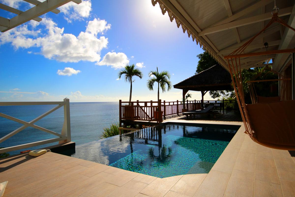 Location villa de luxe Martinique piscine vue mer villa