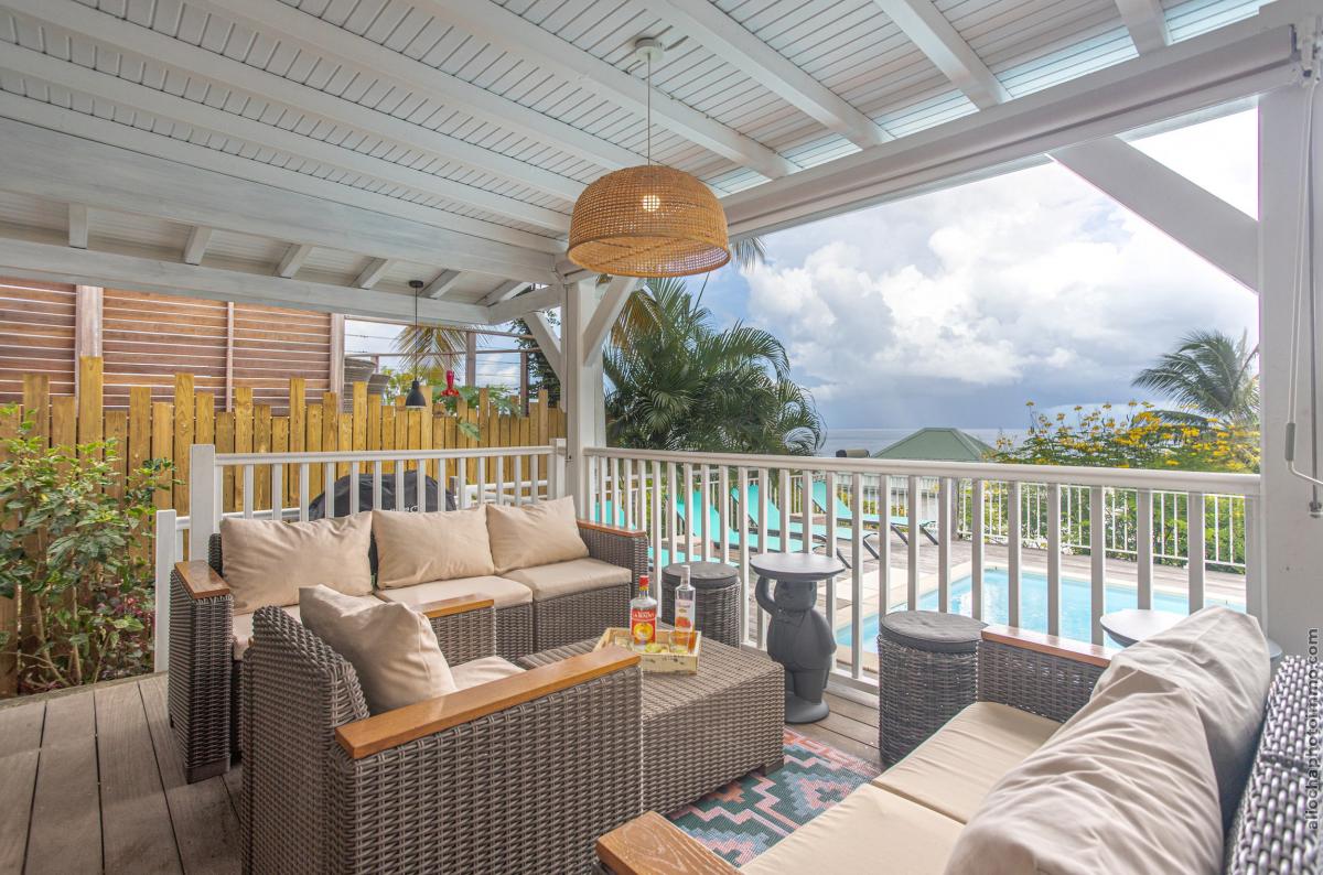 Location villa Martinique - Séjour extérieur