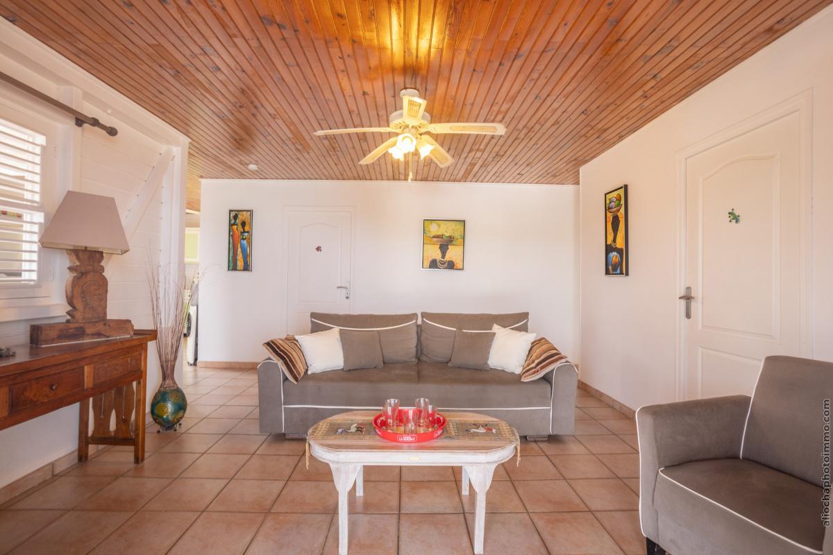 Location villa Martinique - Séjour intérieur