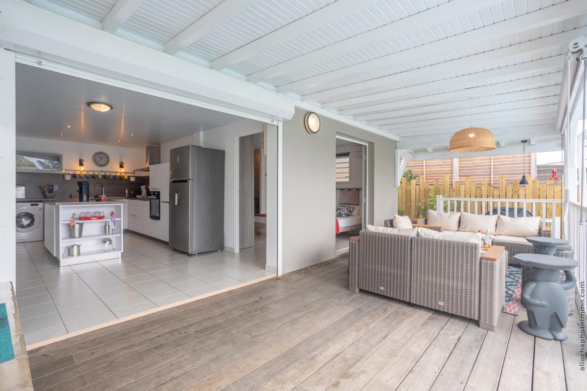 Balcony and kitchen