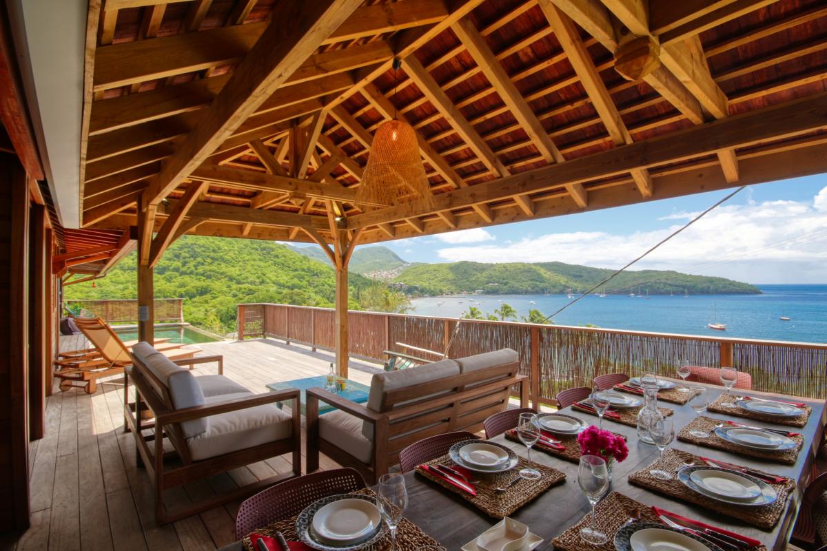 location villa de luxe martinique grande anse vue mer piscine 12 personnes terrasse3