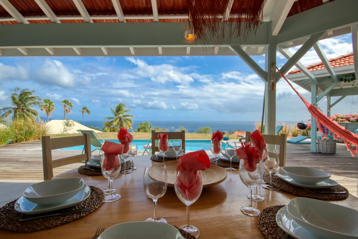 Location villa de luxe Case Pilote Martinique terrasse 1