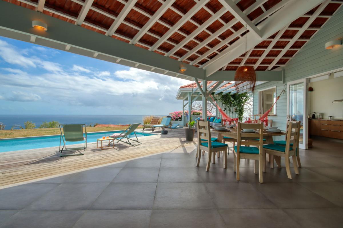 Location villa de luxe Case Pilote Martinique Vue terrasse