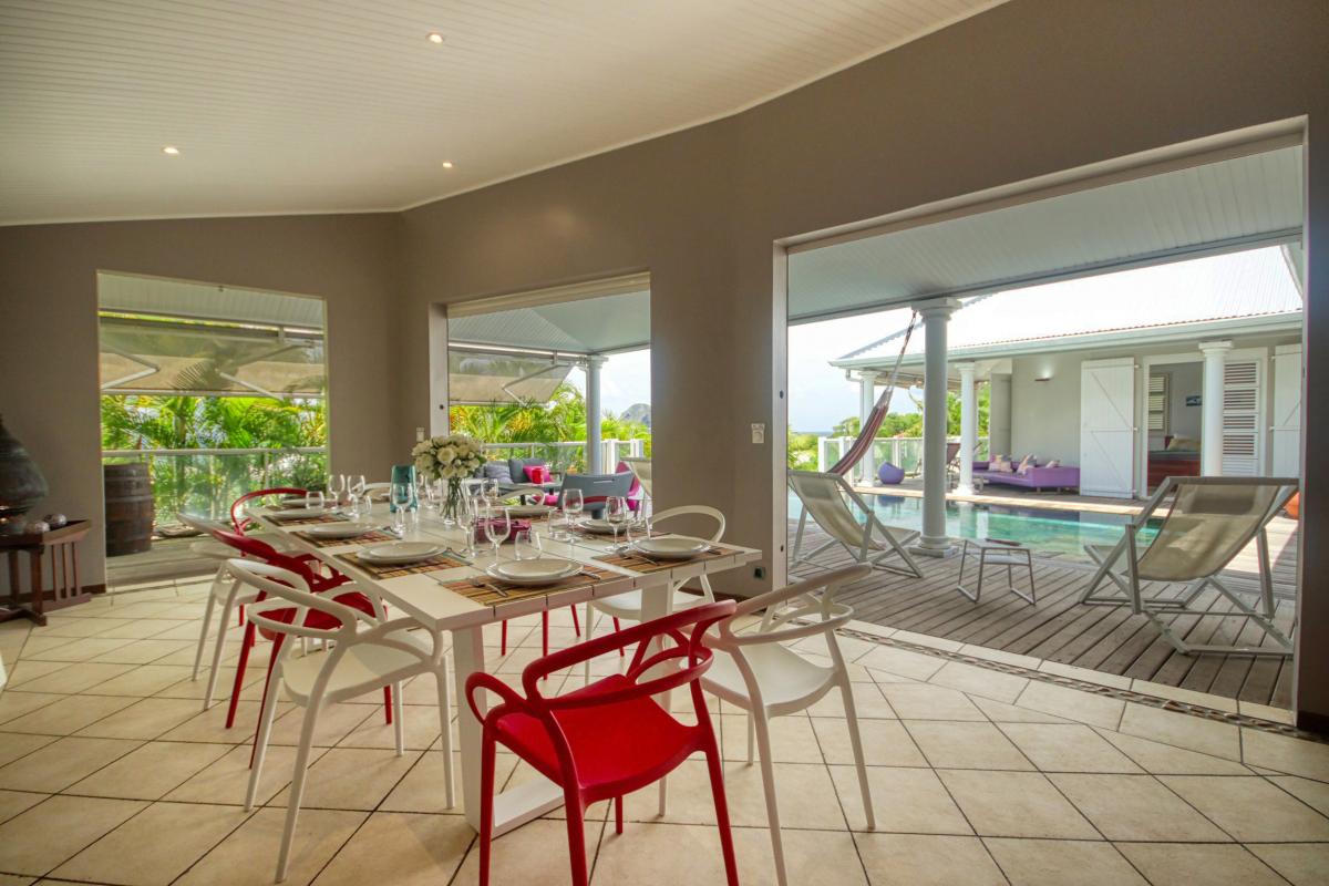 Location villa luxe Martinique - Espace repas