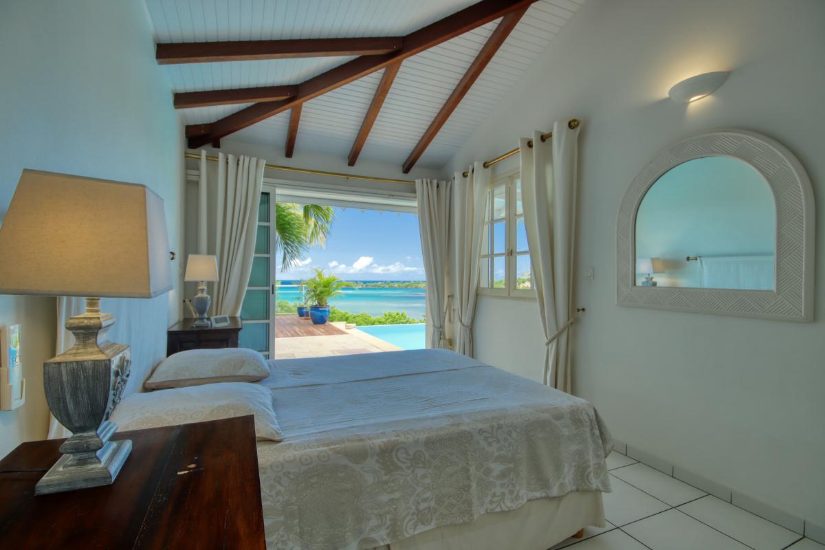 Location villa Martinique - Chambre 1 avec vue sur mer