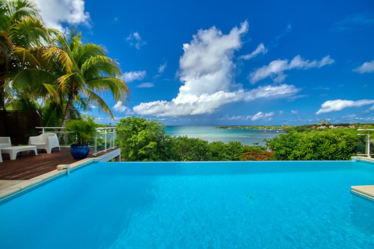 Location villa Martinique - Vue mer et piscine