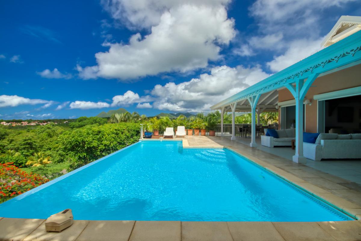 Location villa Martinique - Vue piscine 2
