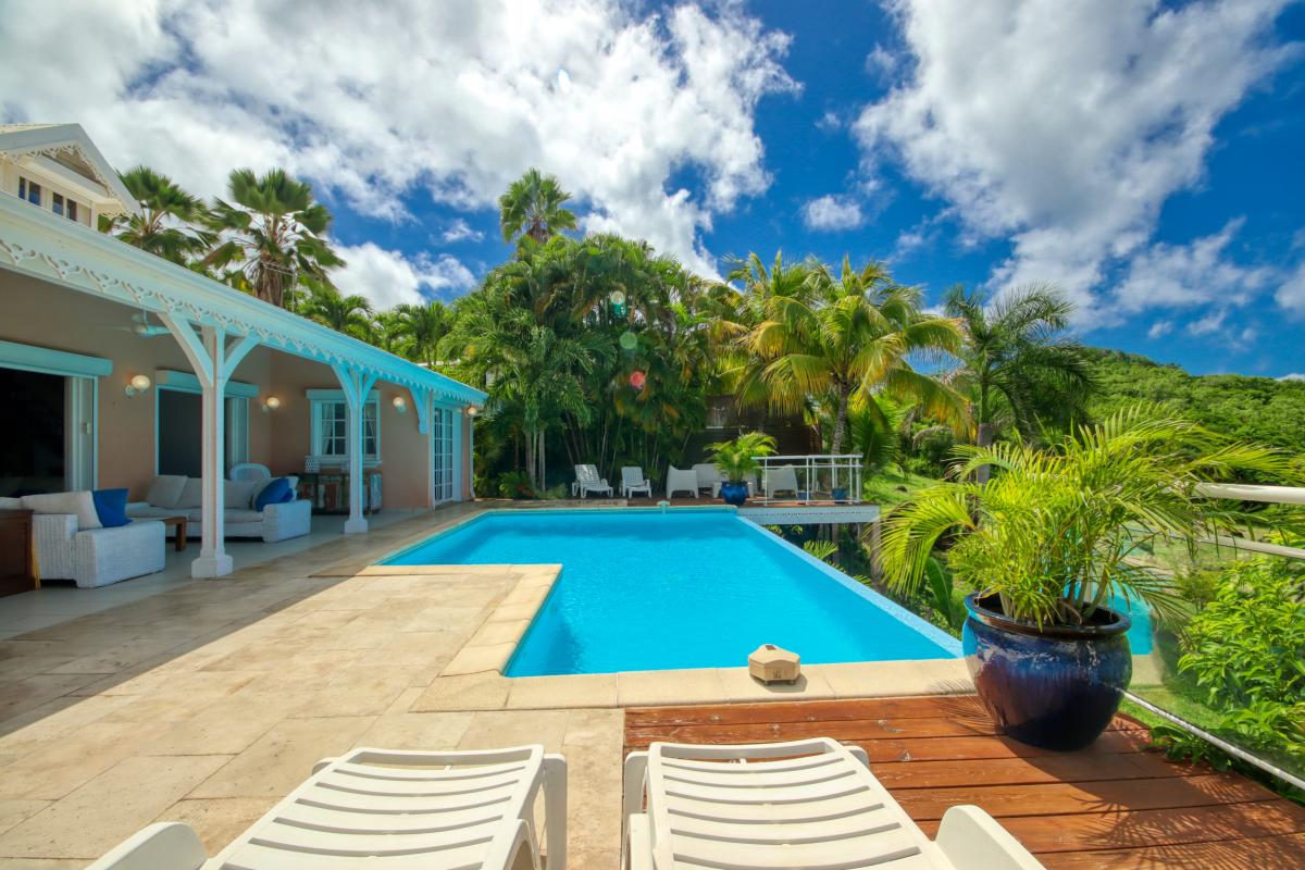 Location villa Martinique - Vue piscine 4