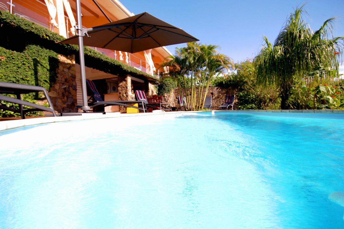 Location villa Martinique vue swimming pool