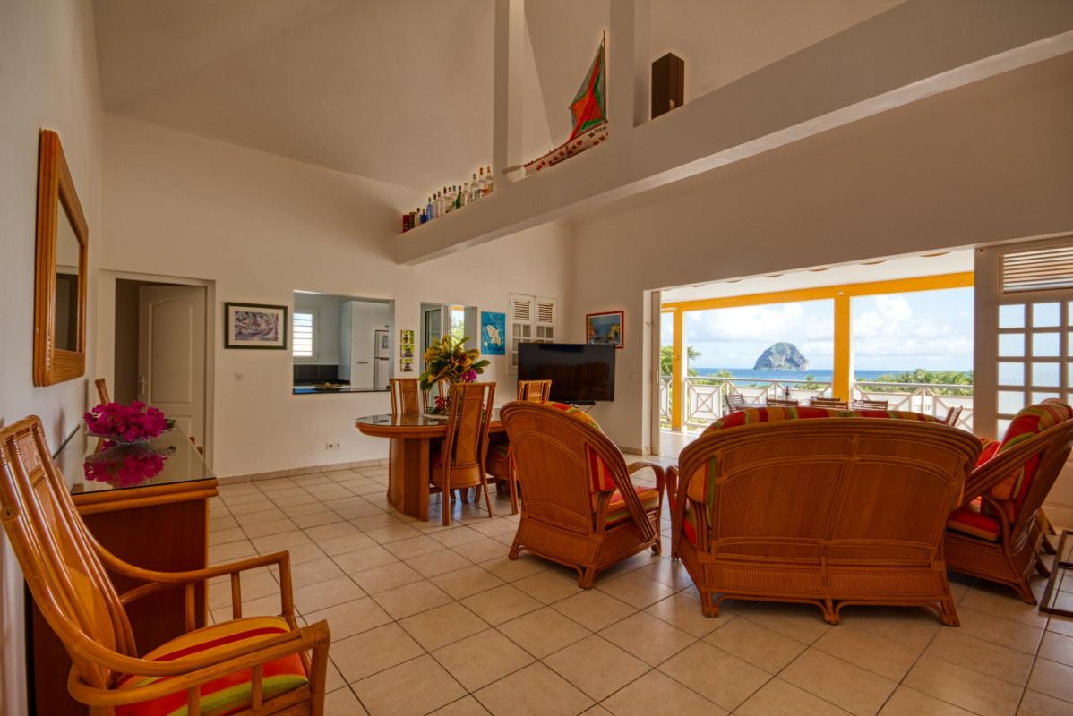 Location maison Martinique - Le séjour