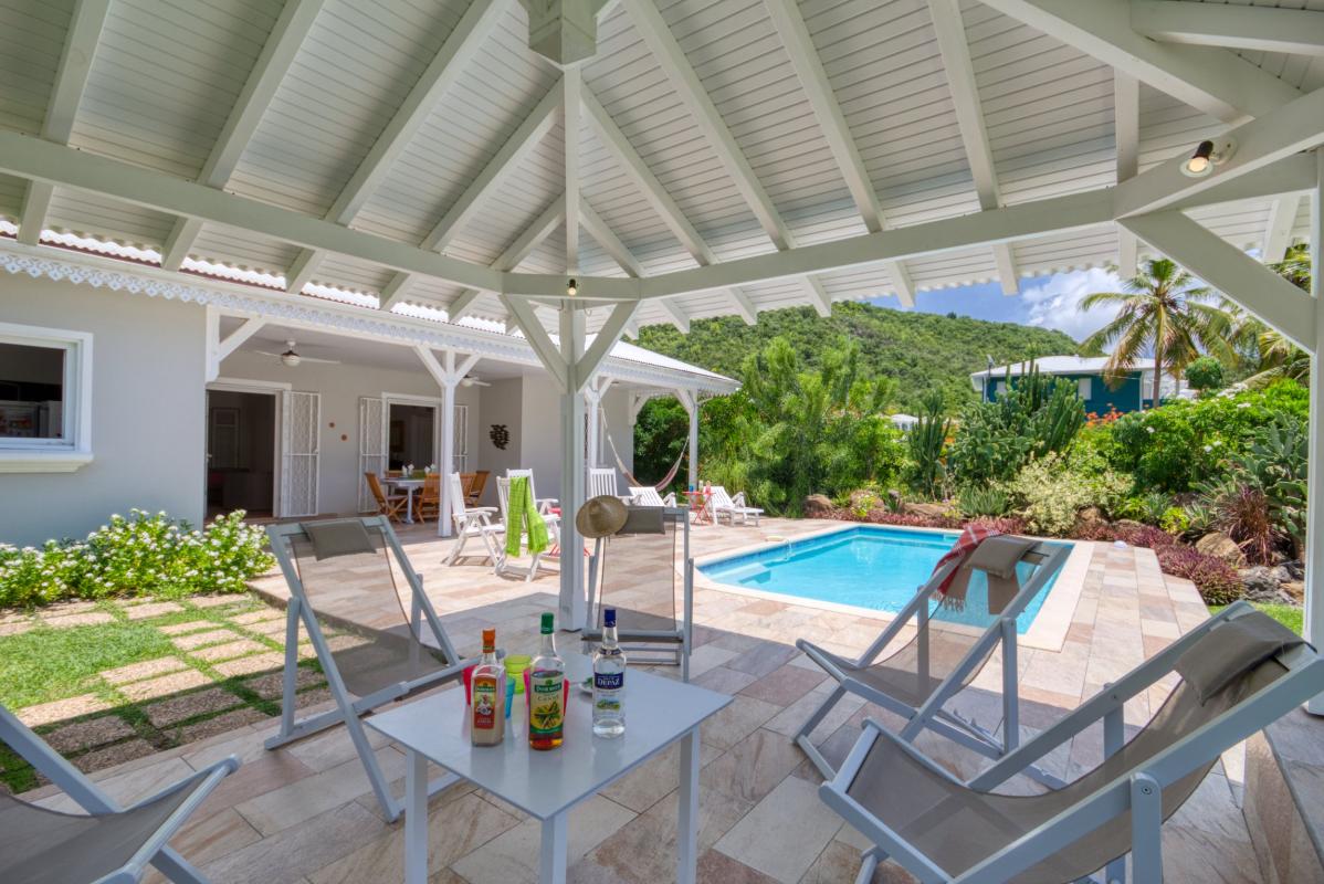 Location villa Le Diamant Martinique - Carbet et piscine
