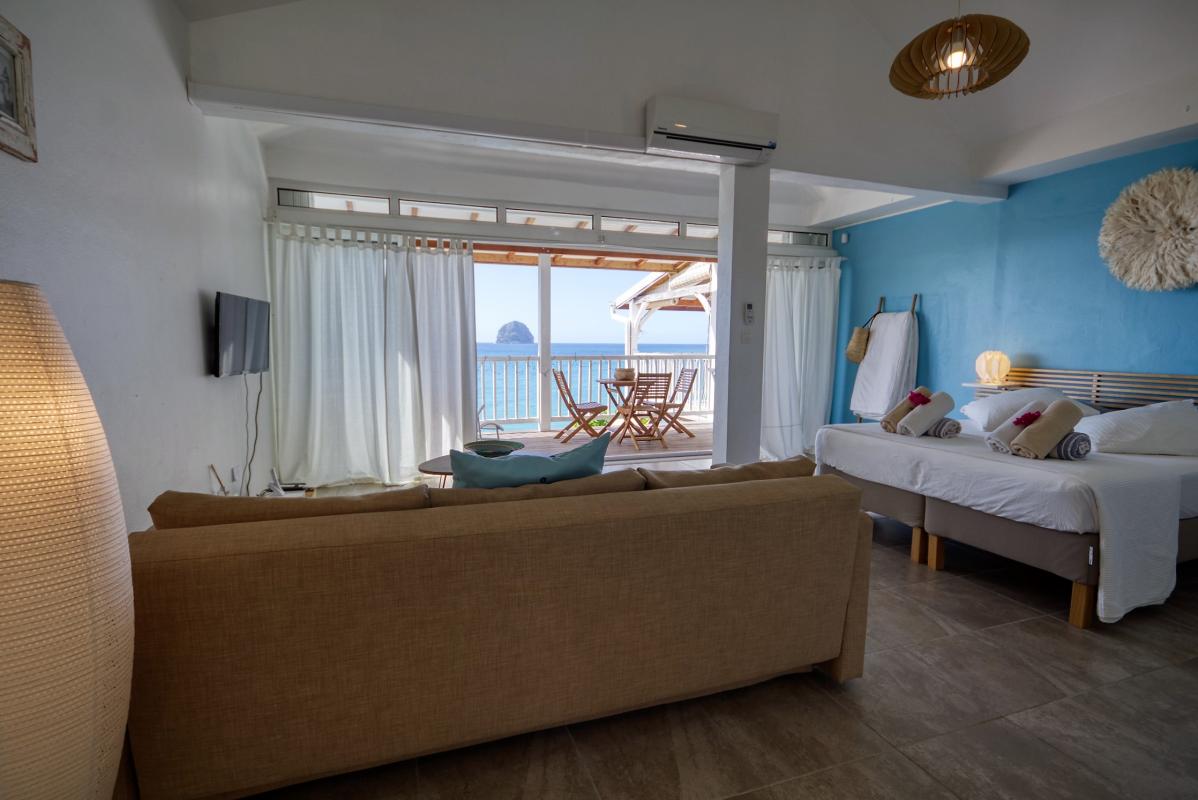 Location vacances Martinique - Studio vue mer le diamant séjour 2