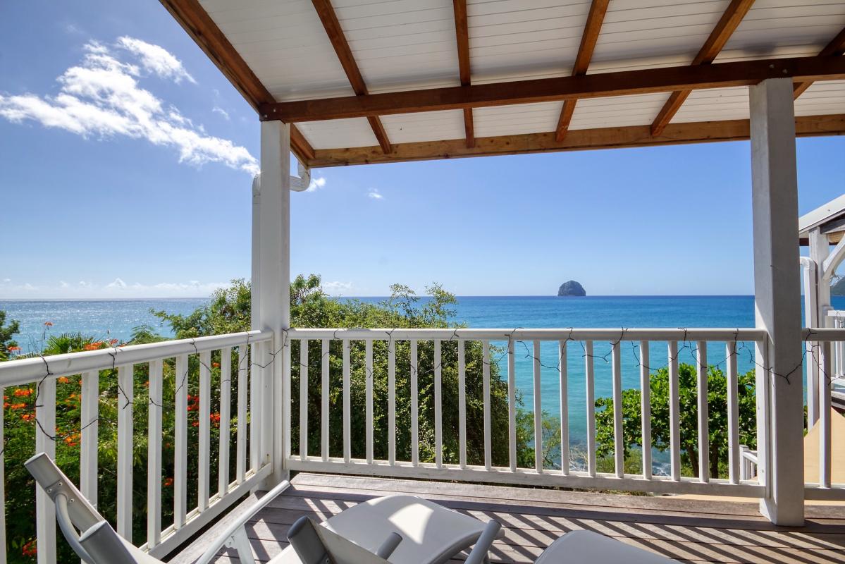 Location vacances Martinique - Studio vue mer le diamant terrasse 5