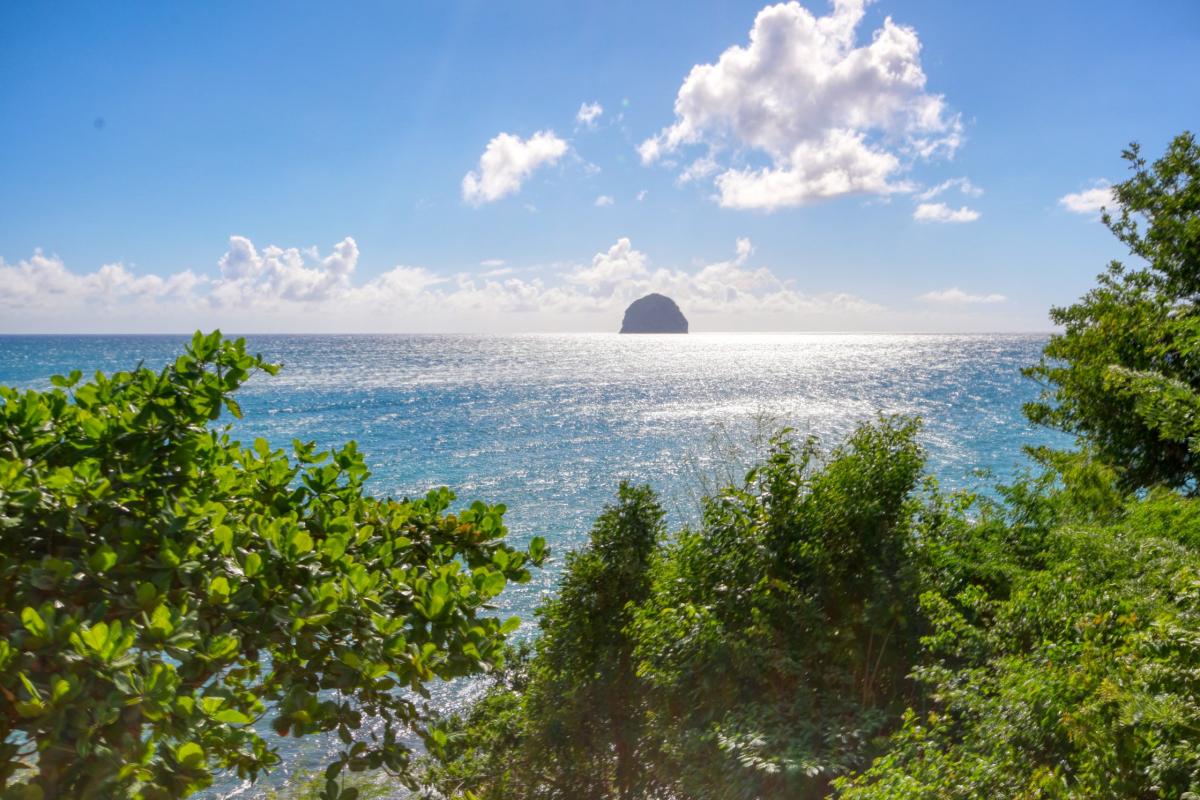 location villa appartment martinique vue mer le diamant vue