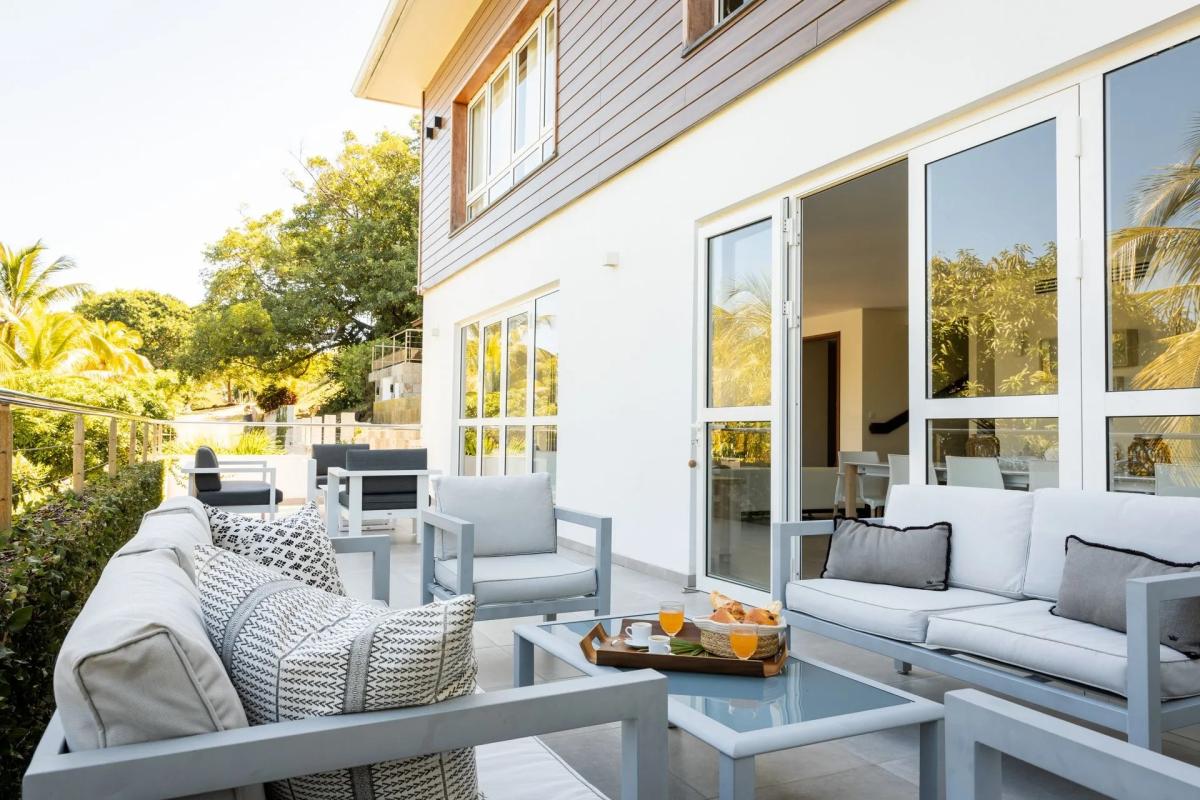 Location villa luxe Martinique - Terrasse inférieure
