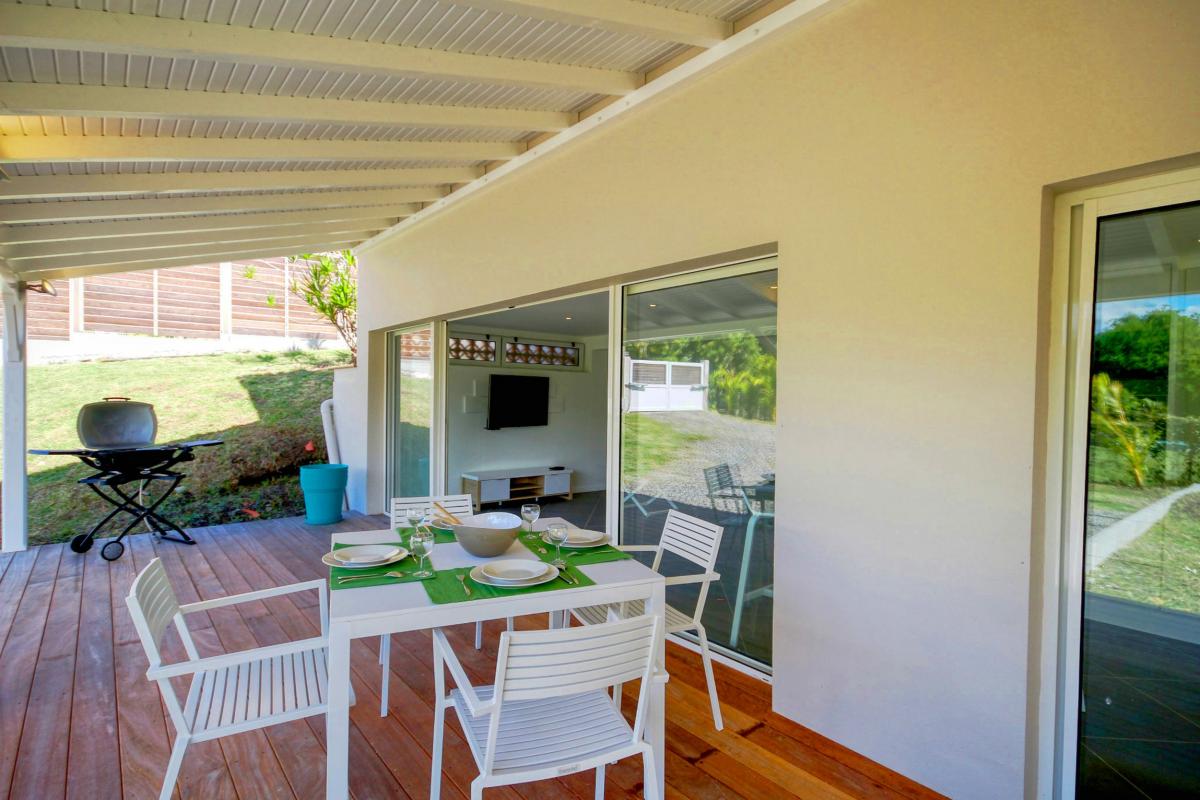 Location villa de luxe au François Martinique terrasse rez de jardin