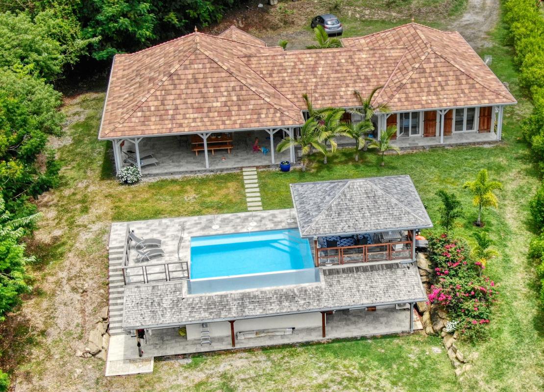 Location villa de luxe au Francois Martinique - vue drone
