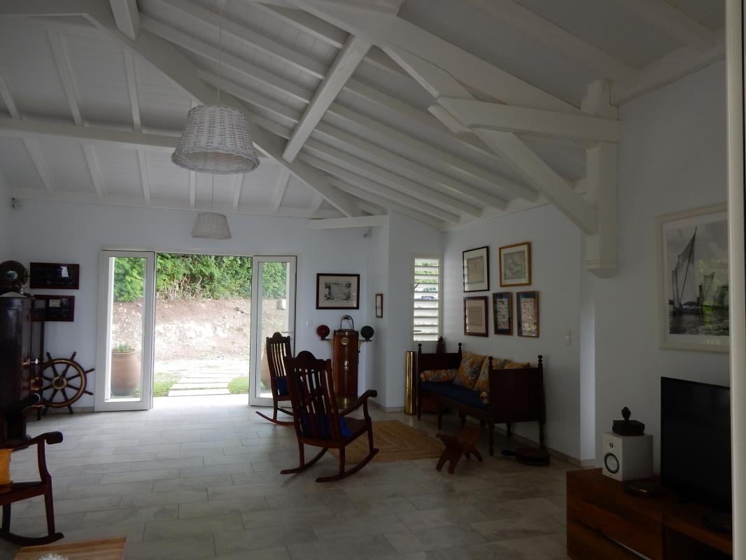 Location villa de luxe en martinique au françois vue salon 2