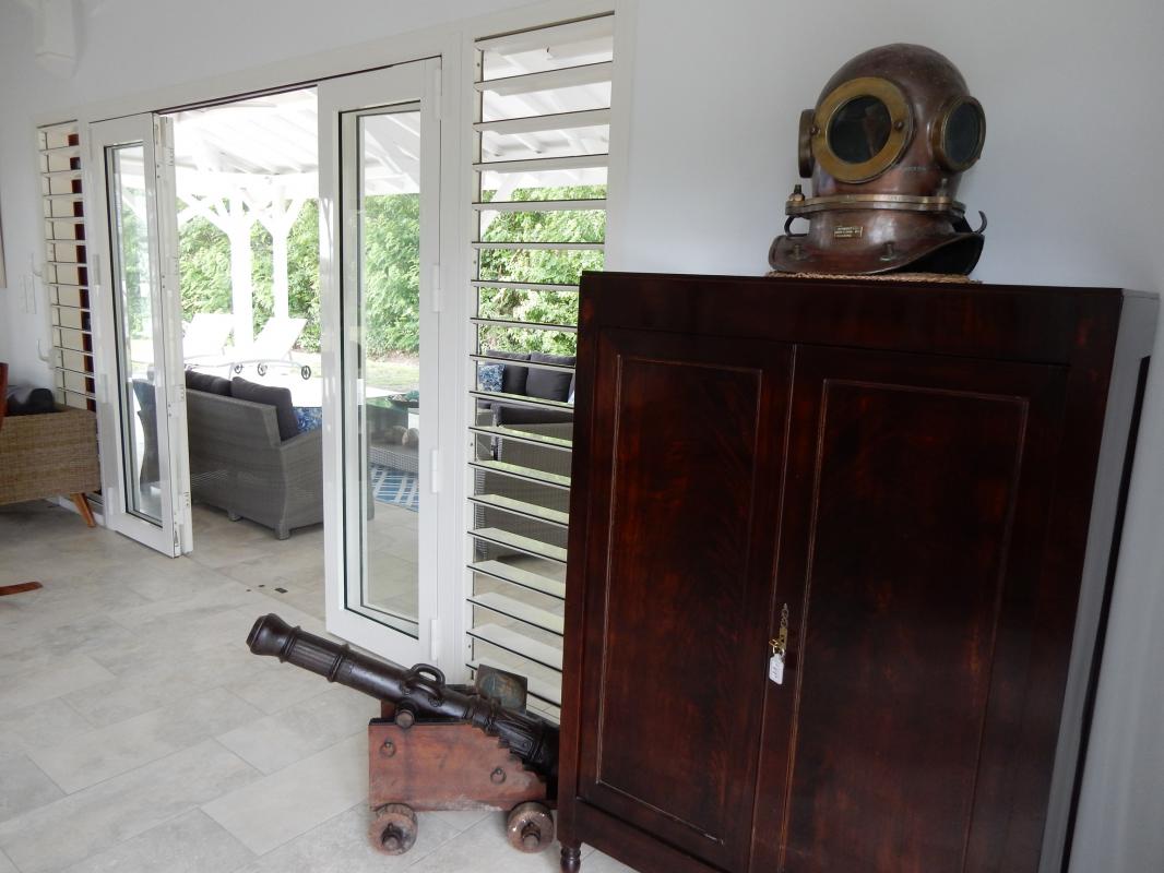 Location villa de luxe en martinique au françois vue salon 3