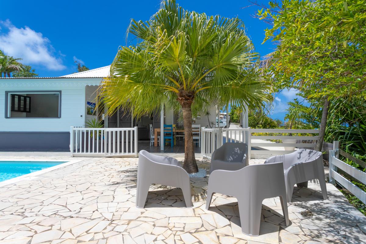 Location villa Martinique - salon extérieur 