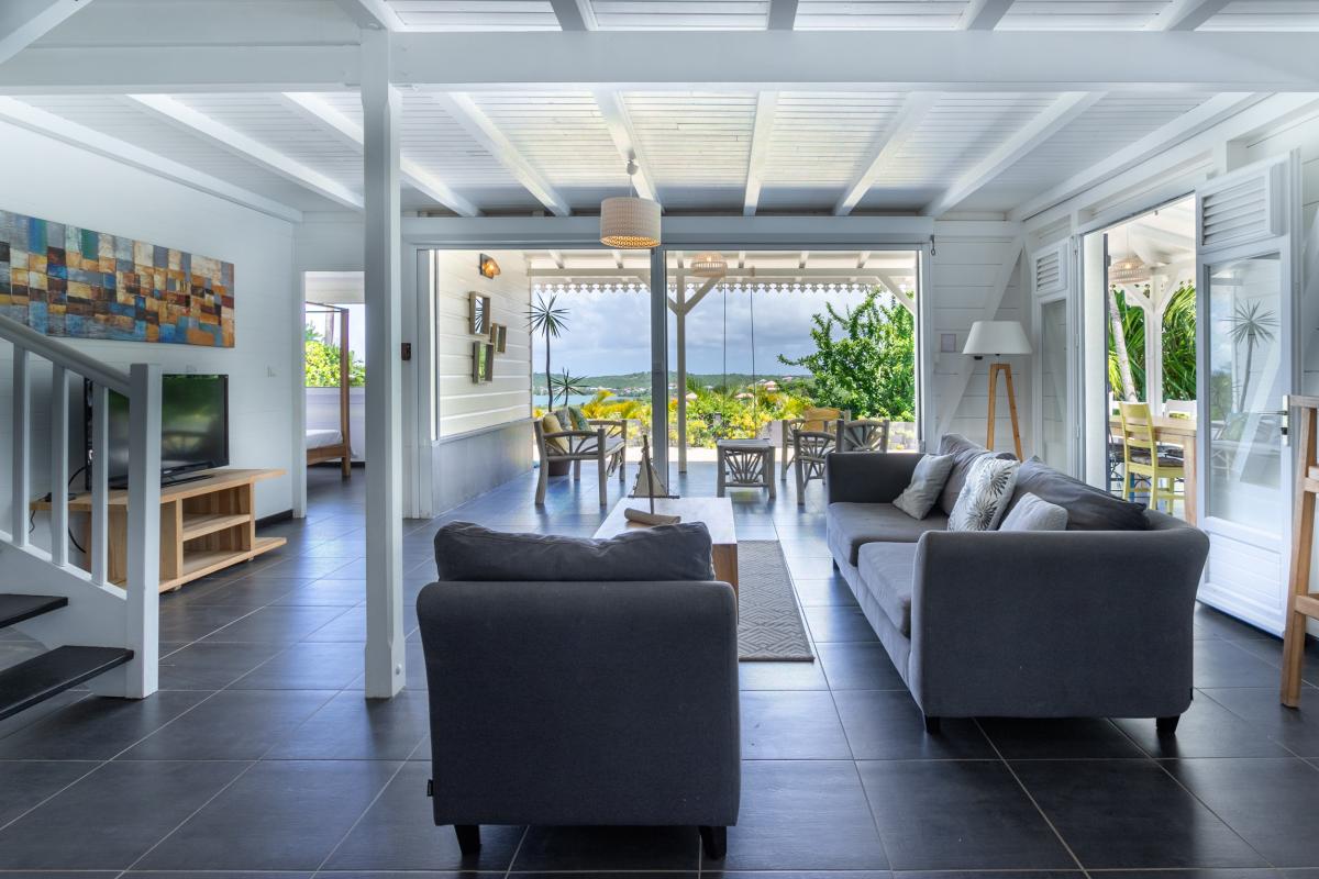 Location villa Martinique - salon intérieur