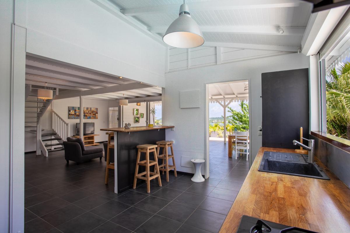 Location villa Martinique - vue cuisine