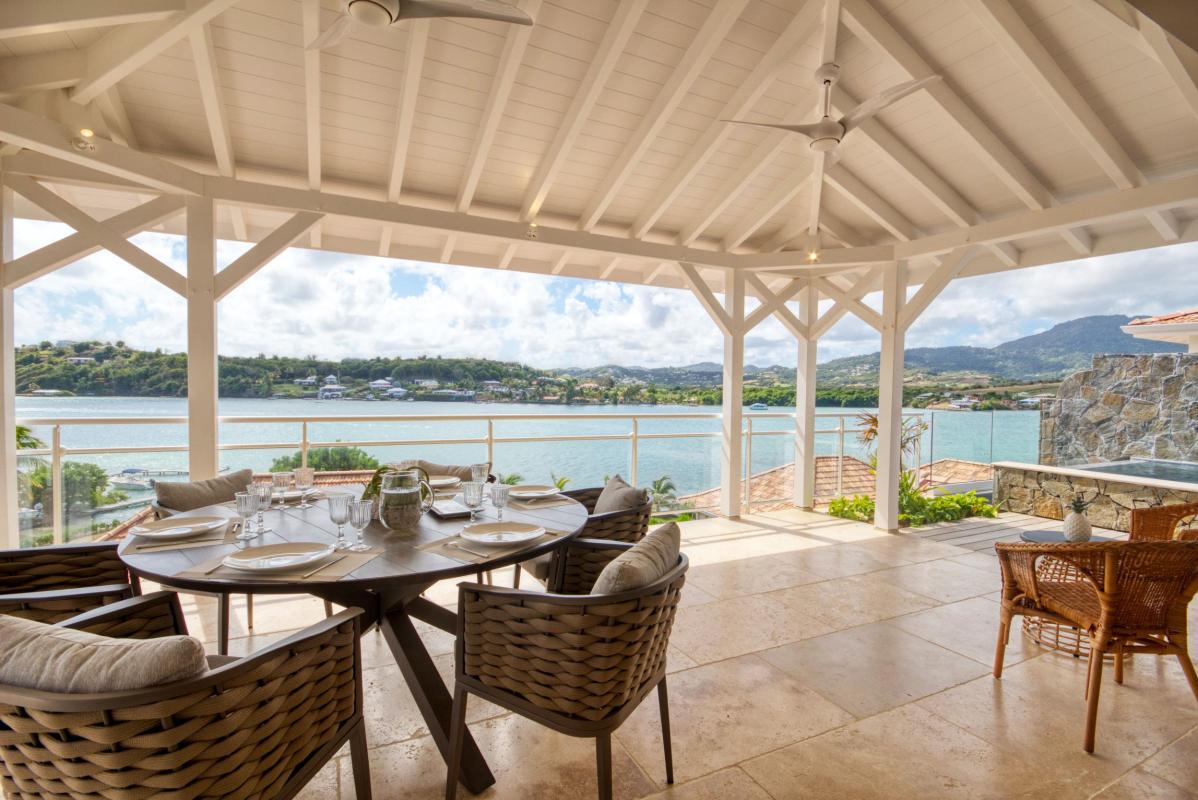 location villa martinique terrasse vue mer