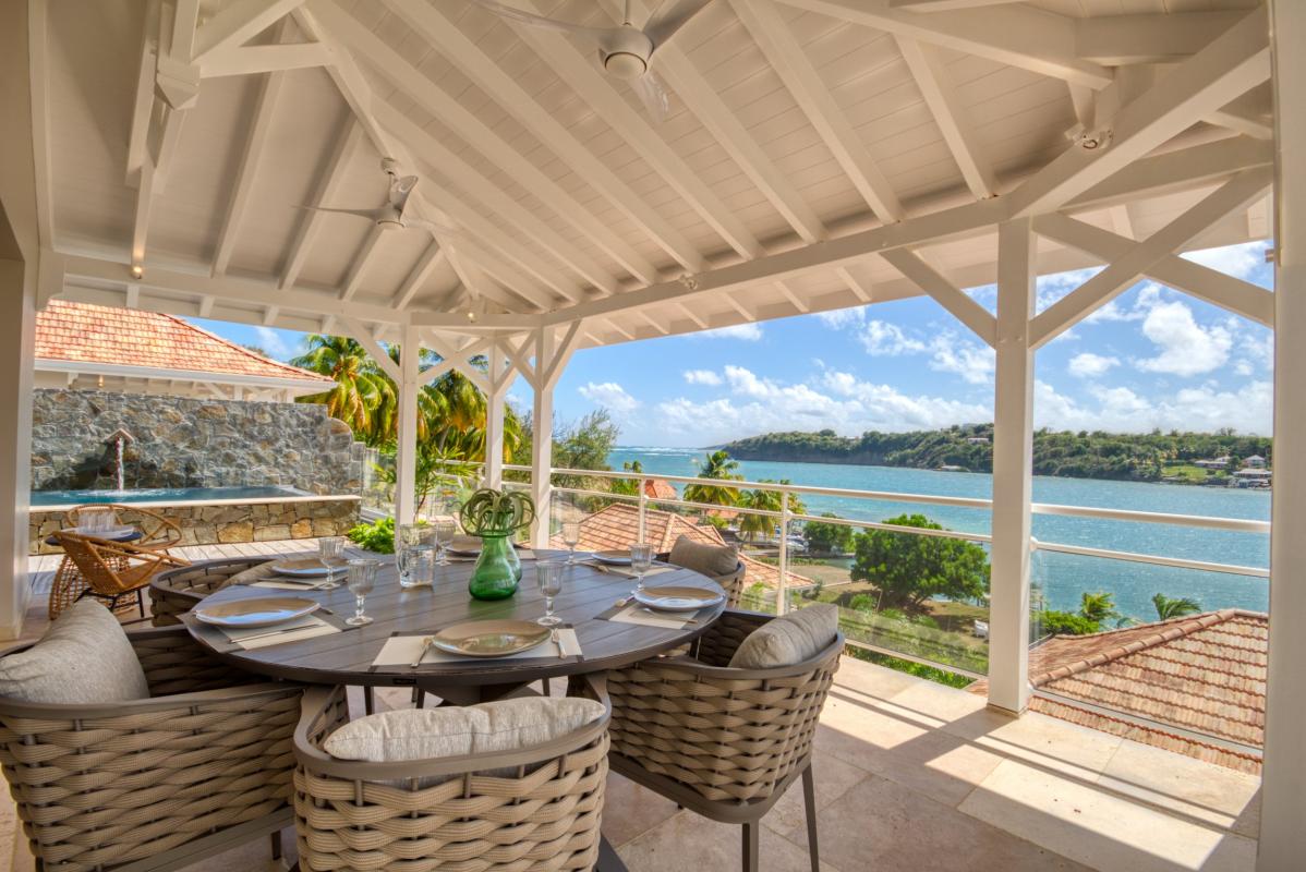 location villa martinique pour 6 personnes terrasse avec vue mer