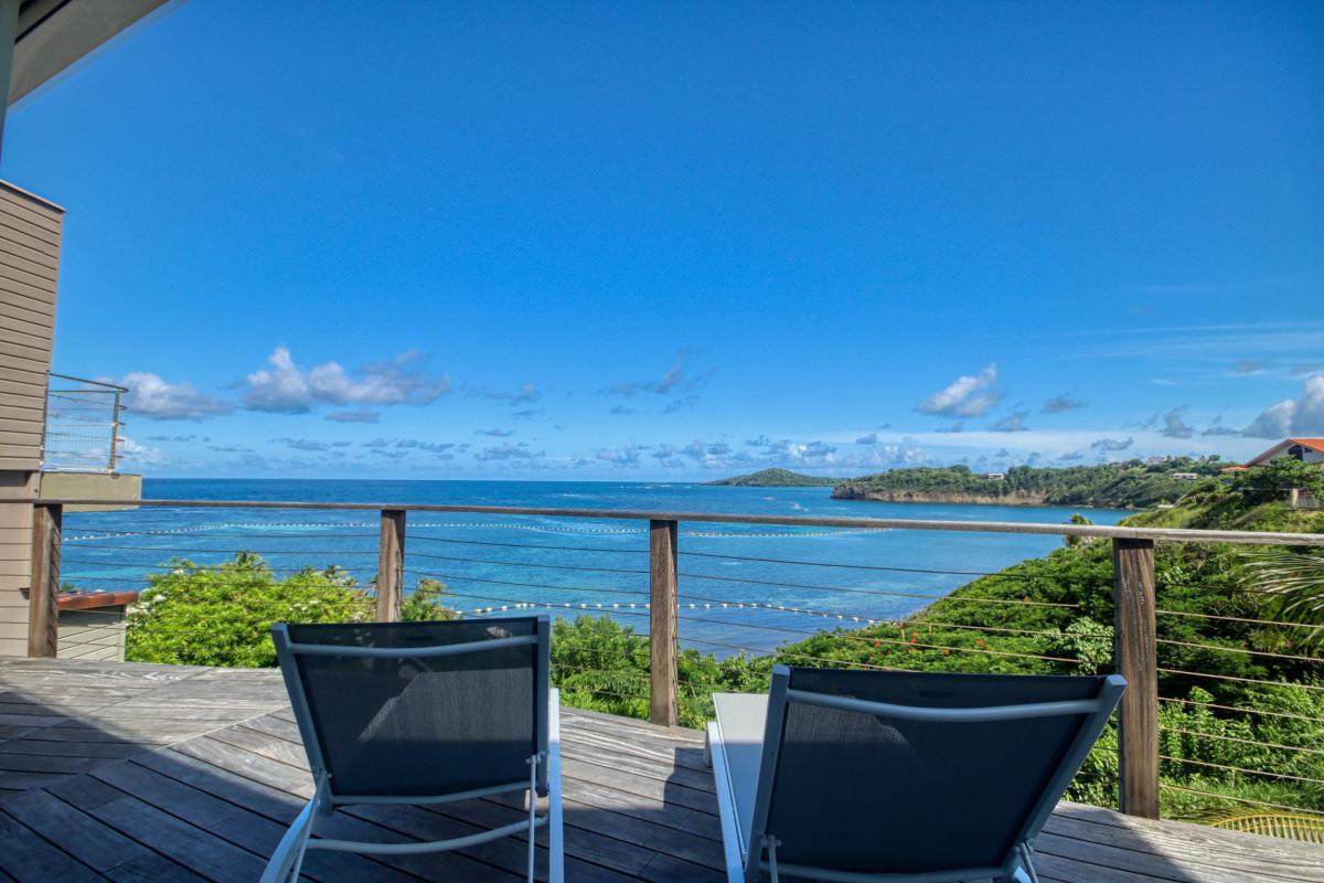 Villa luxe Martinique - Bains soleil Chambre 2 (niveau inférieur)