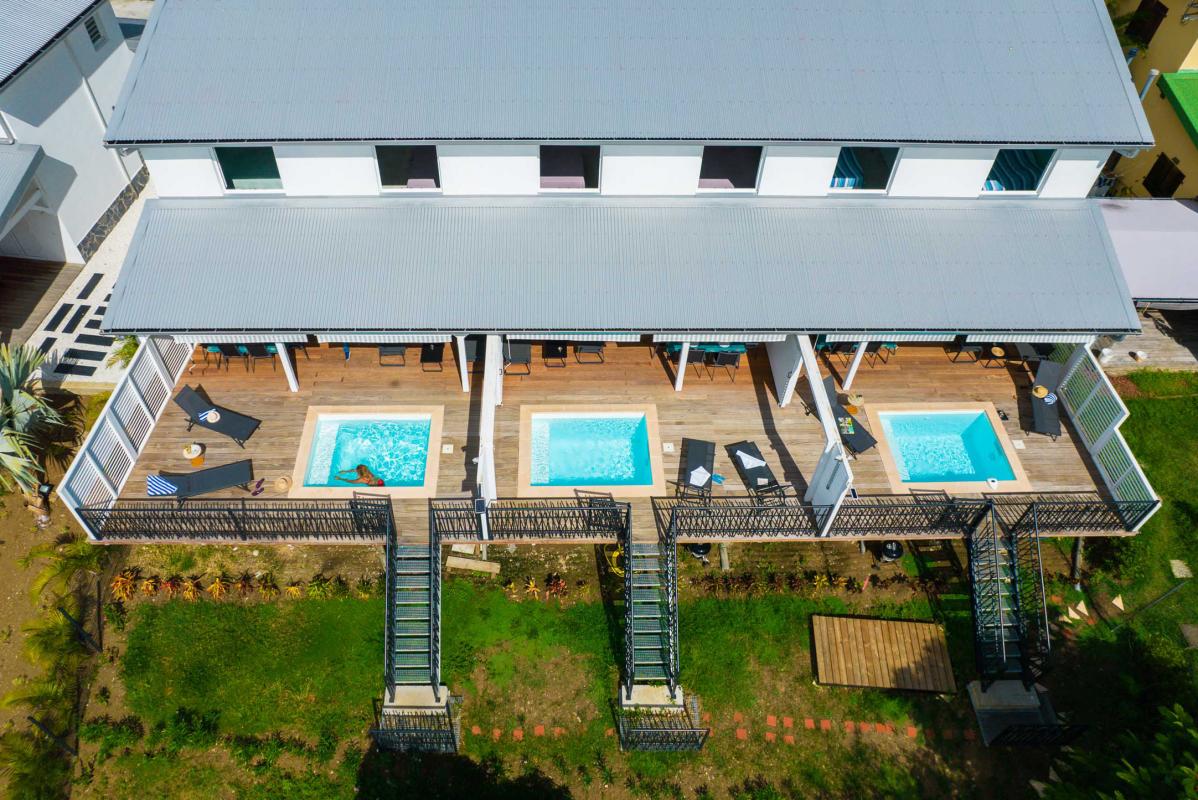  location de villa 5 personnes avec piscine et vue mer vue aerienne