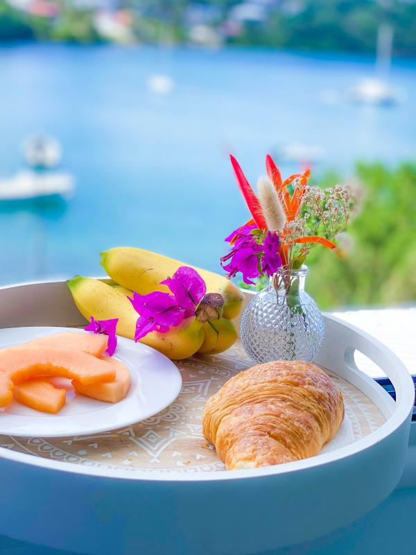 location de villa Martinique vue mer et piscine vue chambre 2B