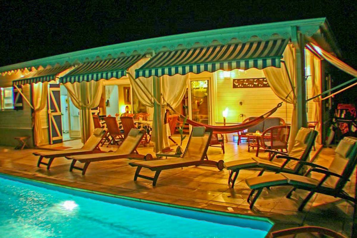 location villa martinique - Sainte Anne - Vue de nuit