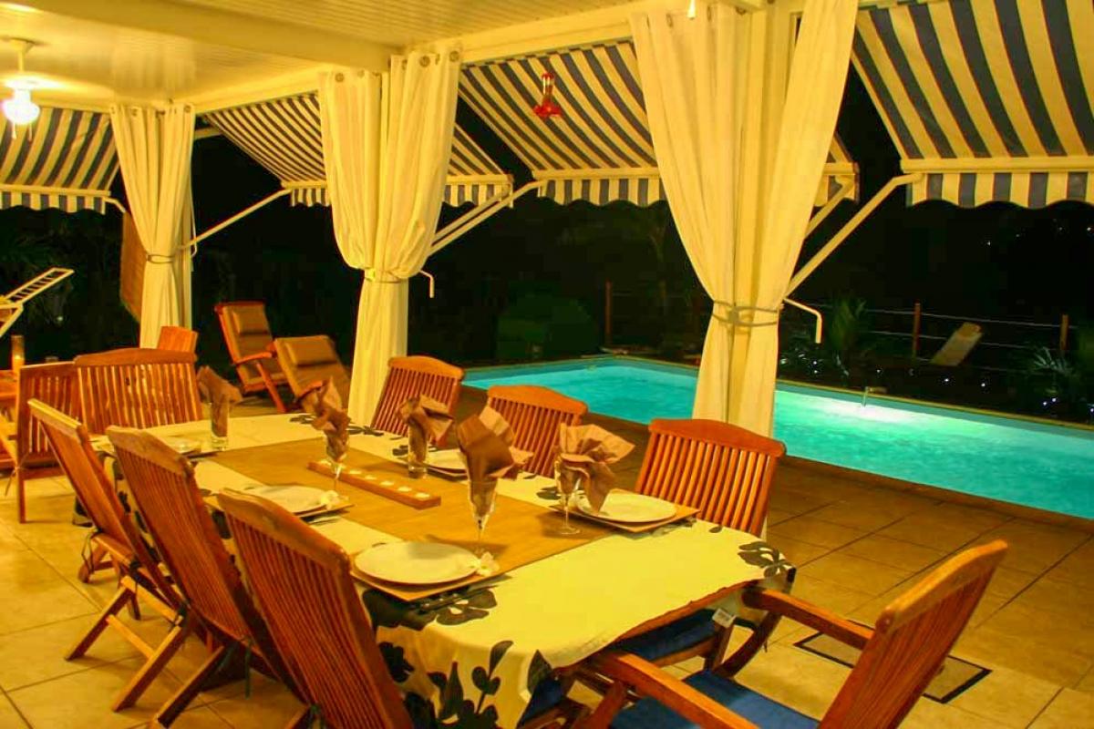 location villa martinique - villa sainte anne - terrasse