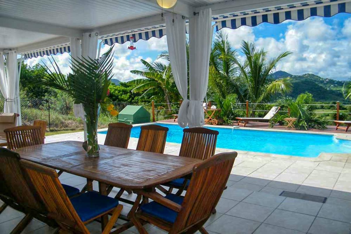 location villa martinique - villa sainte anne - terrasse