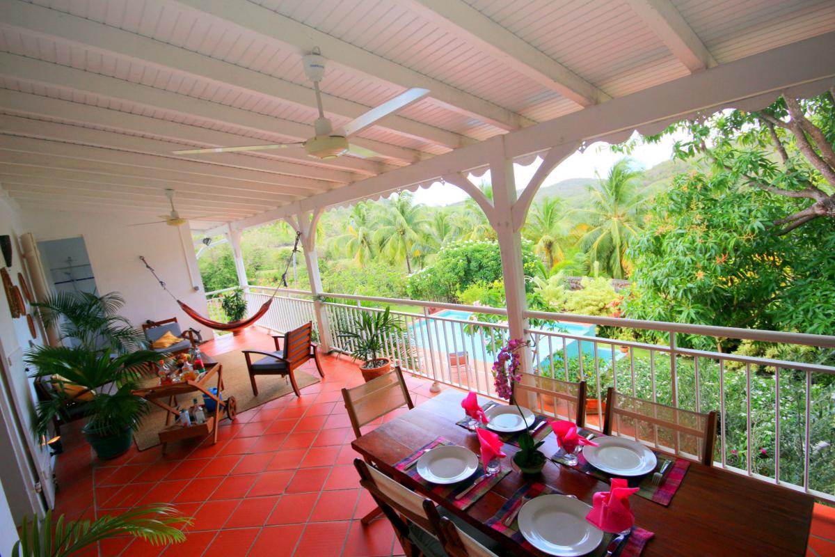 Location Martinique - Sainte Anne - vue terrasse