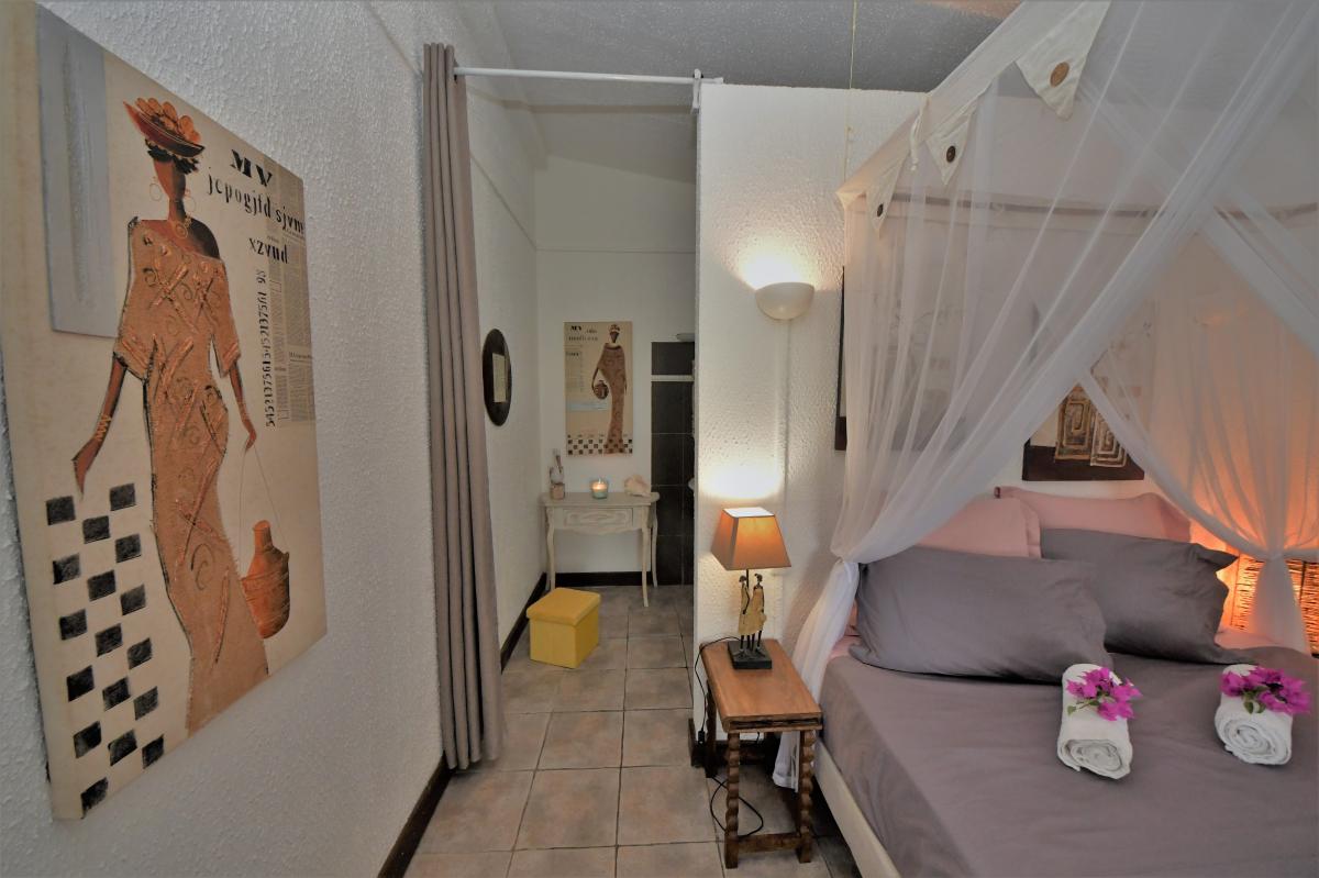 Location vacances Martinique - Studio 2 personnes Sainte-Anne Martinique- Lit