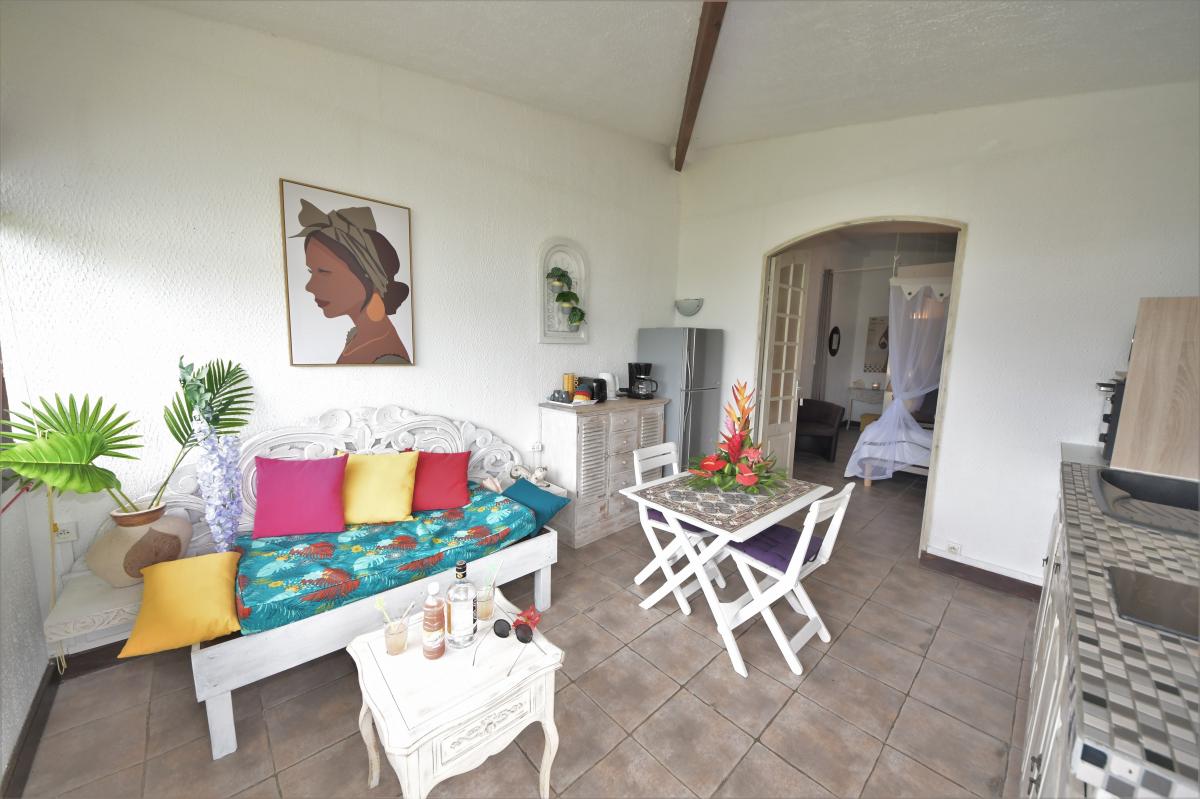 Location vacances Martinique - Studio 2 personnes Sainte-Anne Martinique - Terrasse aménagée