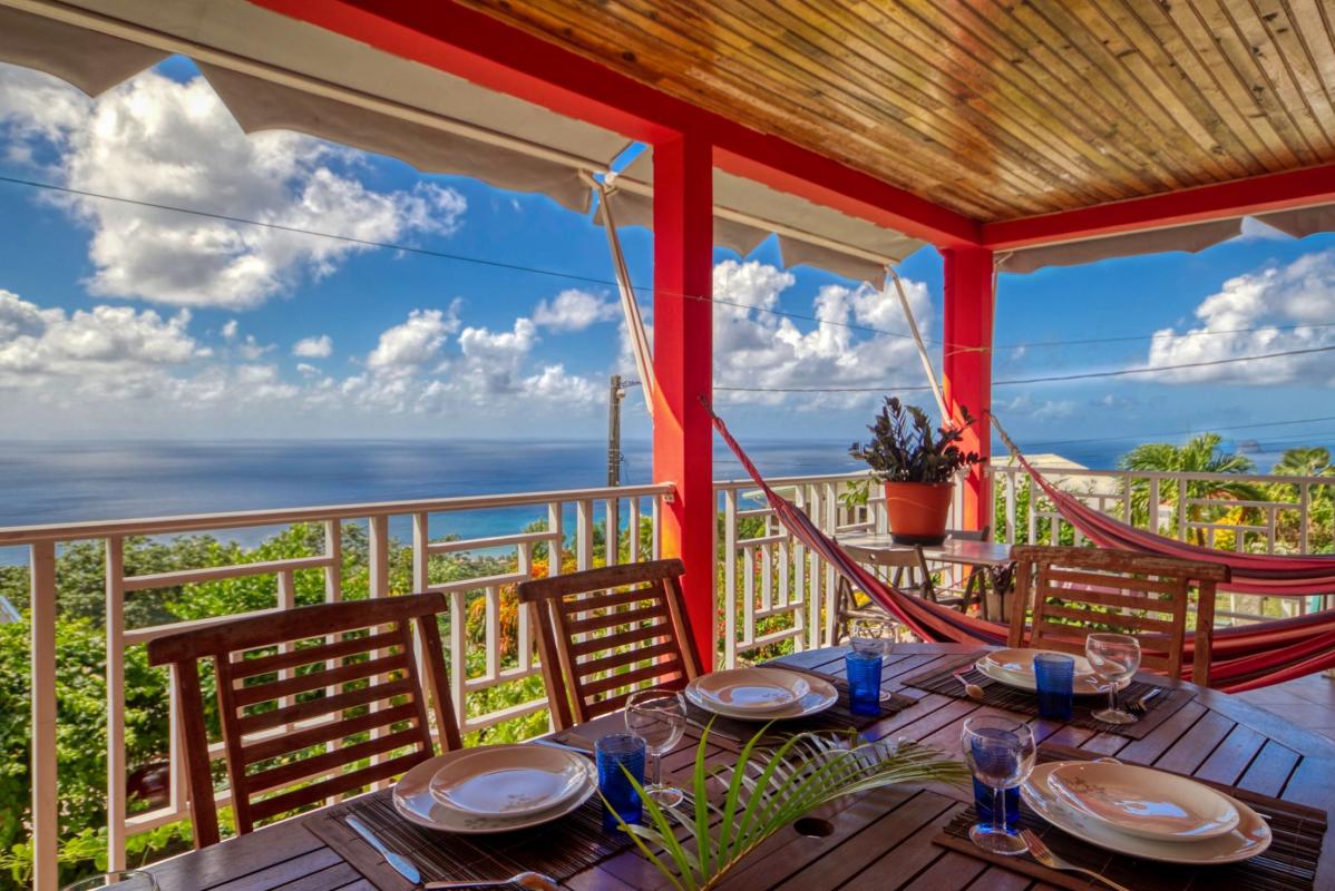 location villa sainte luce martinique vue mer et piscine vue 2