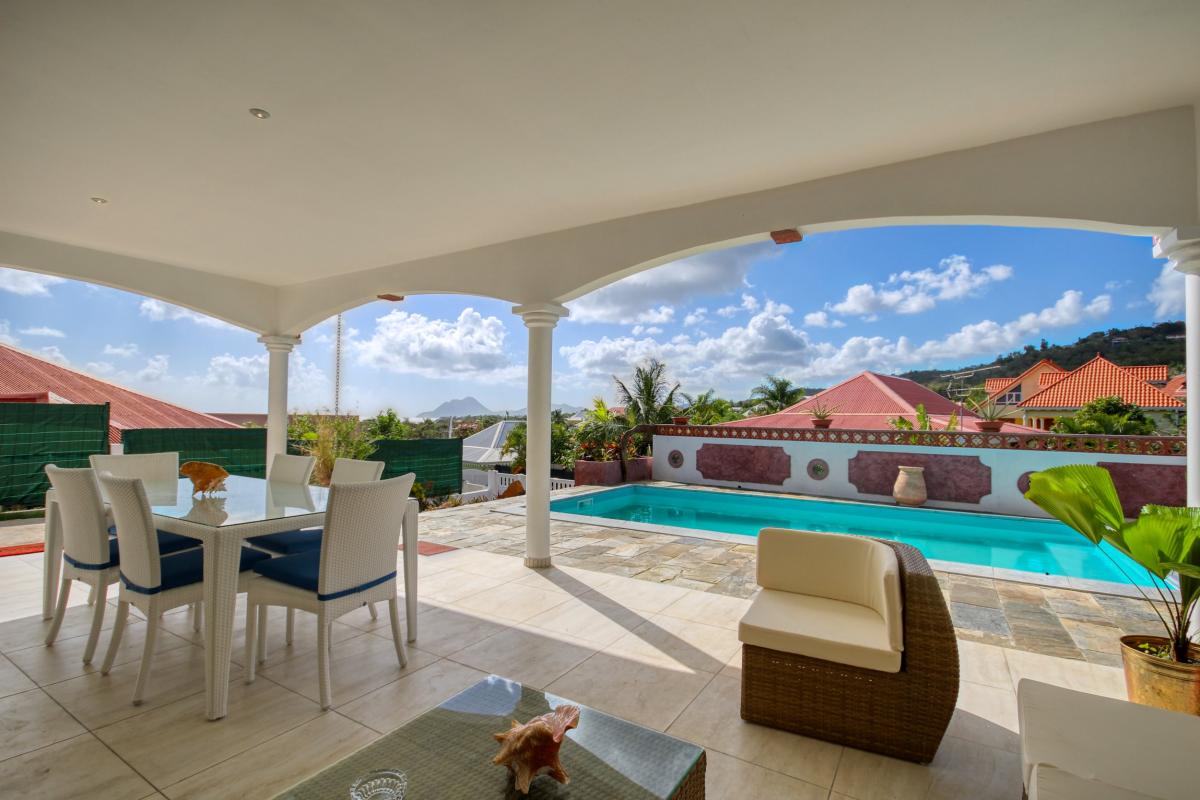 Location villa luxe Martinique - Terrasse du bas