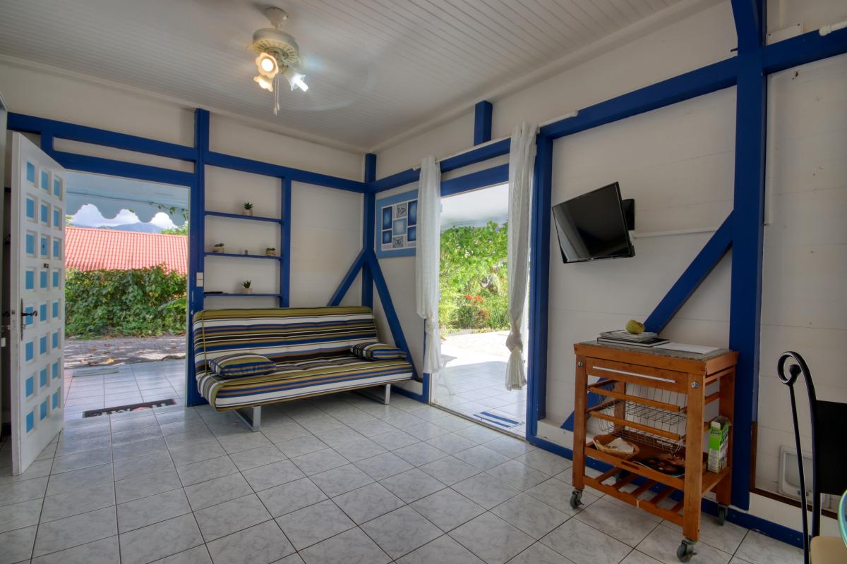 location de villa 4 personnes Martinique vue mer séjour