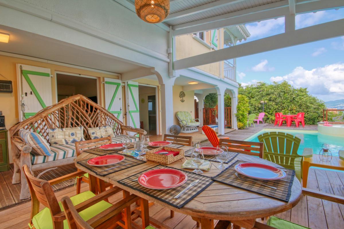 Location saisonnière Trois Ilets Martinique - Vue terrasse bas 4