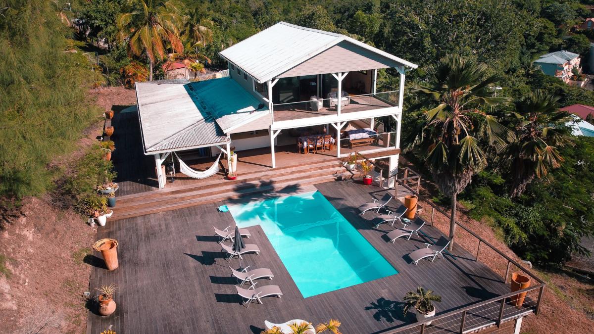 Location grande villa Martinique - vue aérienne