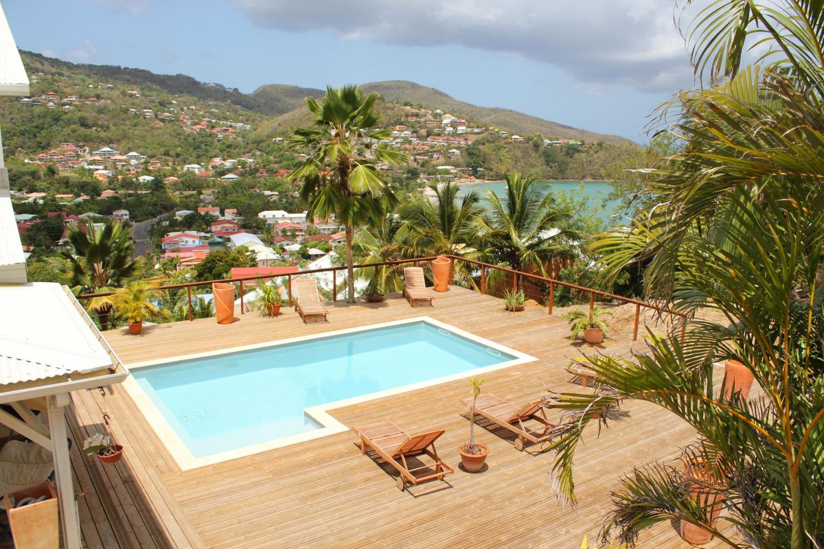 Location villa Martinique- Vue piscine 