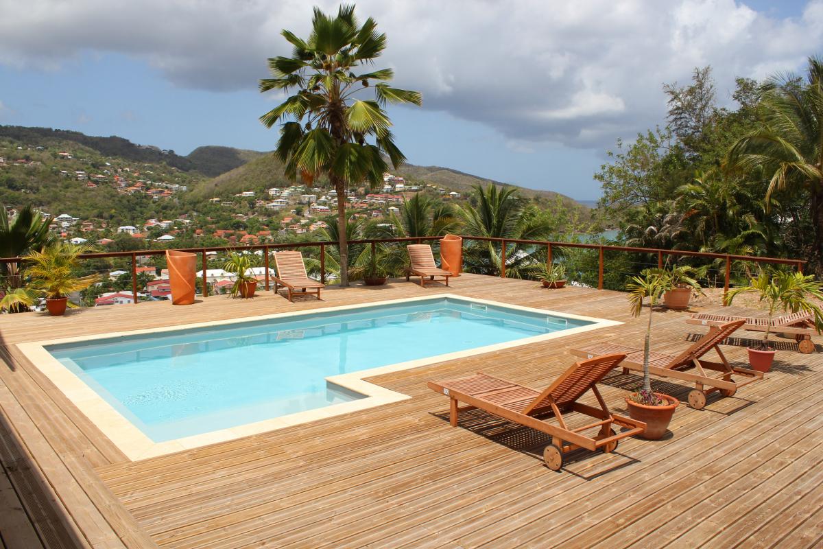 Séjour villa Martinique- piscine