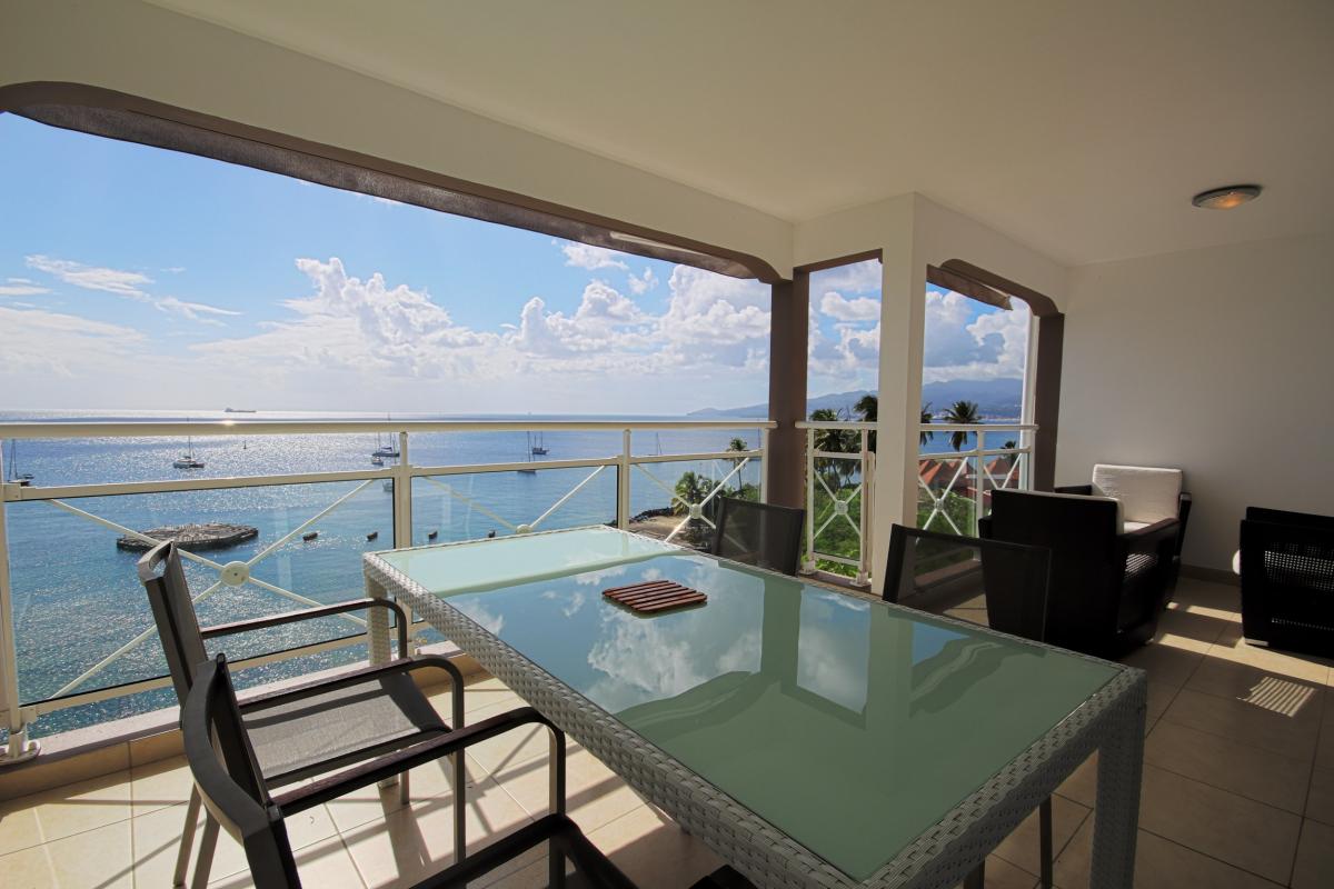 Location appartement Martinique - Large vue Mer