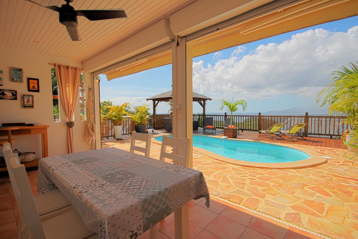 Location villa Trois Ilets Martinique - La terrasse