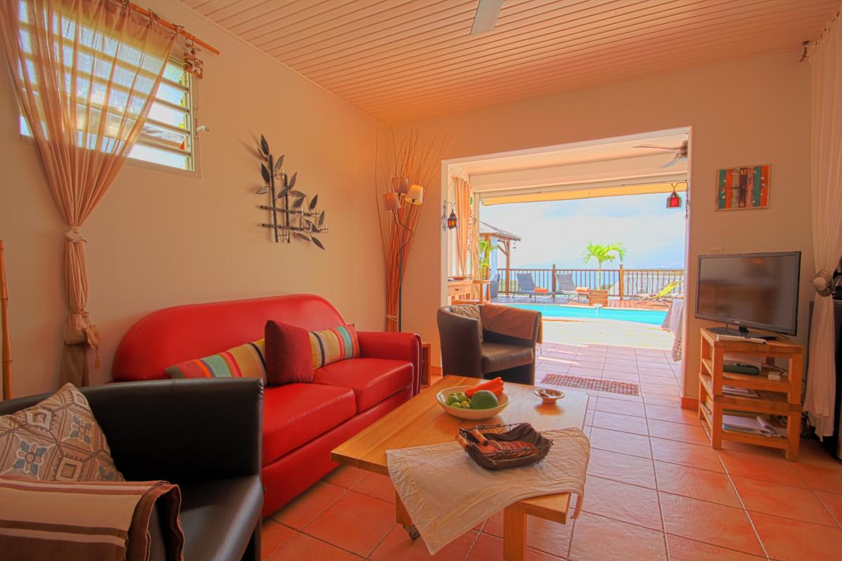 Location villa Trois Ilets Martinique - Le séjour