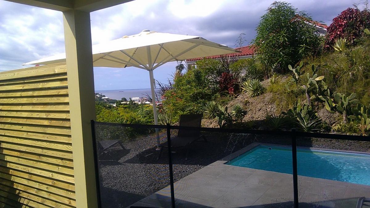 Location de villa vue mer piscine trois ilets martinique - piscine2