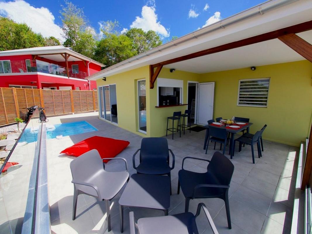 Location vacances Martinique - vue mer piscine privative - piscine