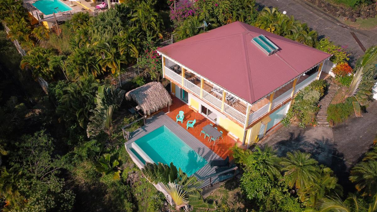 Location villa Trois Ilets Martinique - Vue du ciel